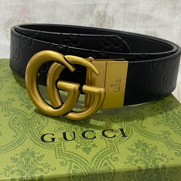 Gucci Black Printed Belt - Picture 1 of 8